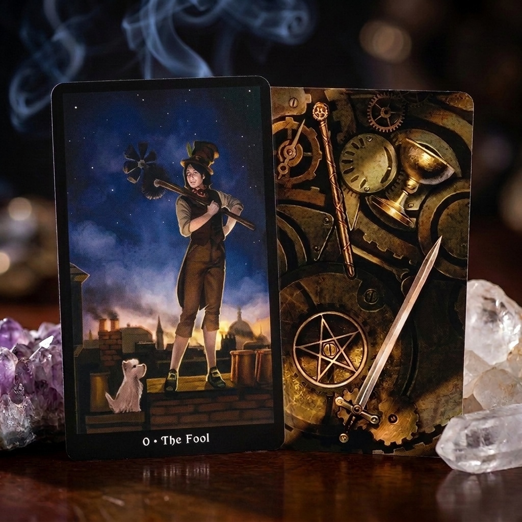 The Steampunk Mini Tarot- 78 Mini Card Deck