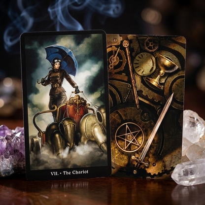 The Steampunk Mini Tarot- 78 Mini Card Deck