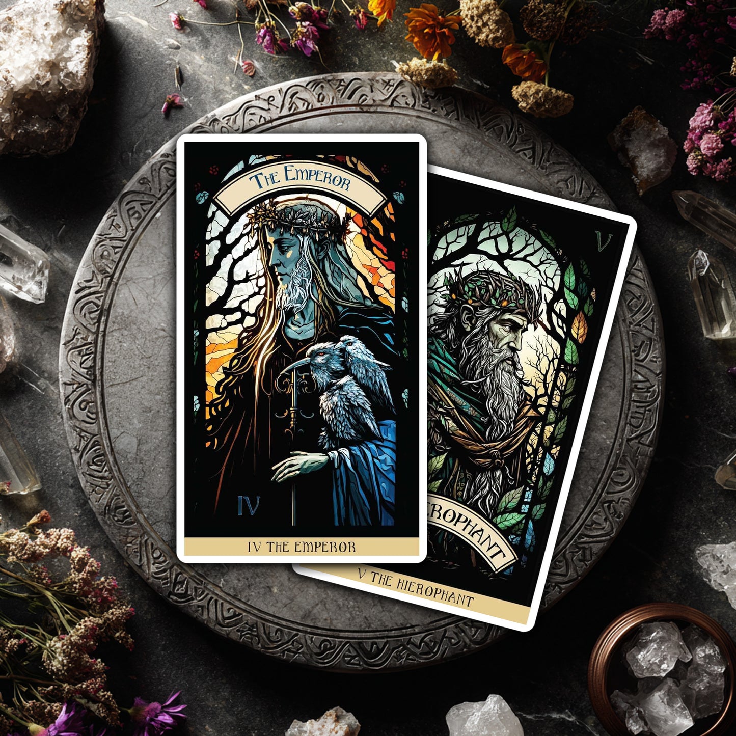 The Stained Glass Tarot: An Illuminated Journey through the Cards