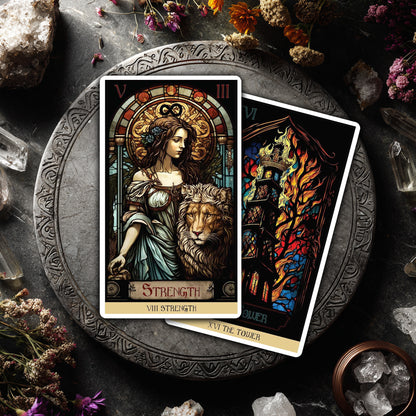 The Stained Glass Tarot: An Illuminated Journey through the Cards