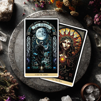 The Stained Glass Tarot: An Illuminated Journey through the Cards