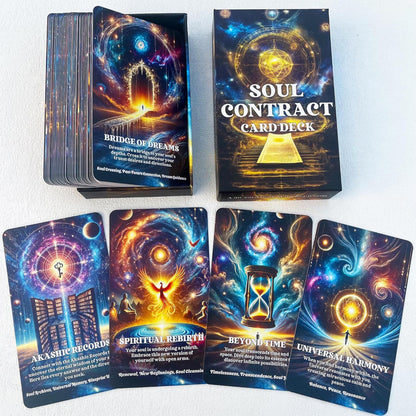 Soul Contract Oracle: 56 Card Deck with keywords and  messages