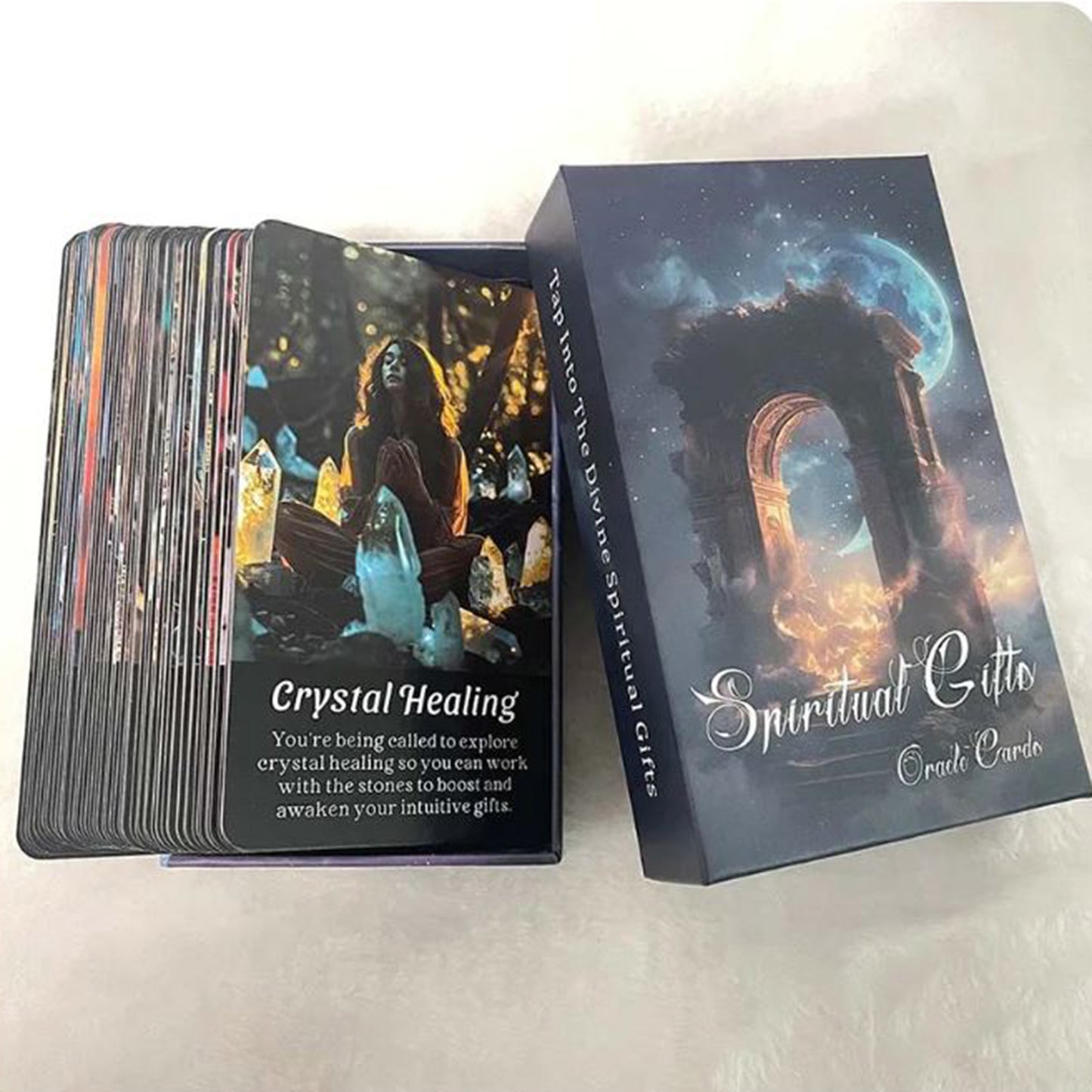 Spiritual Gifts Oracle Cards: A-56 Oracle Card Deck with keywords