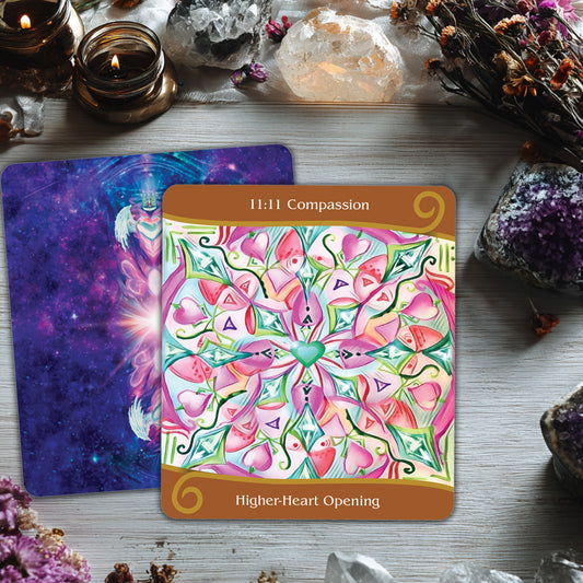 Twin Flame Ascension Oracle Deck & Guidebook - designed to support spiritual awakening, soul connection, and personal transformation
