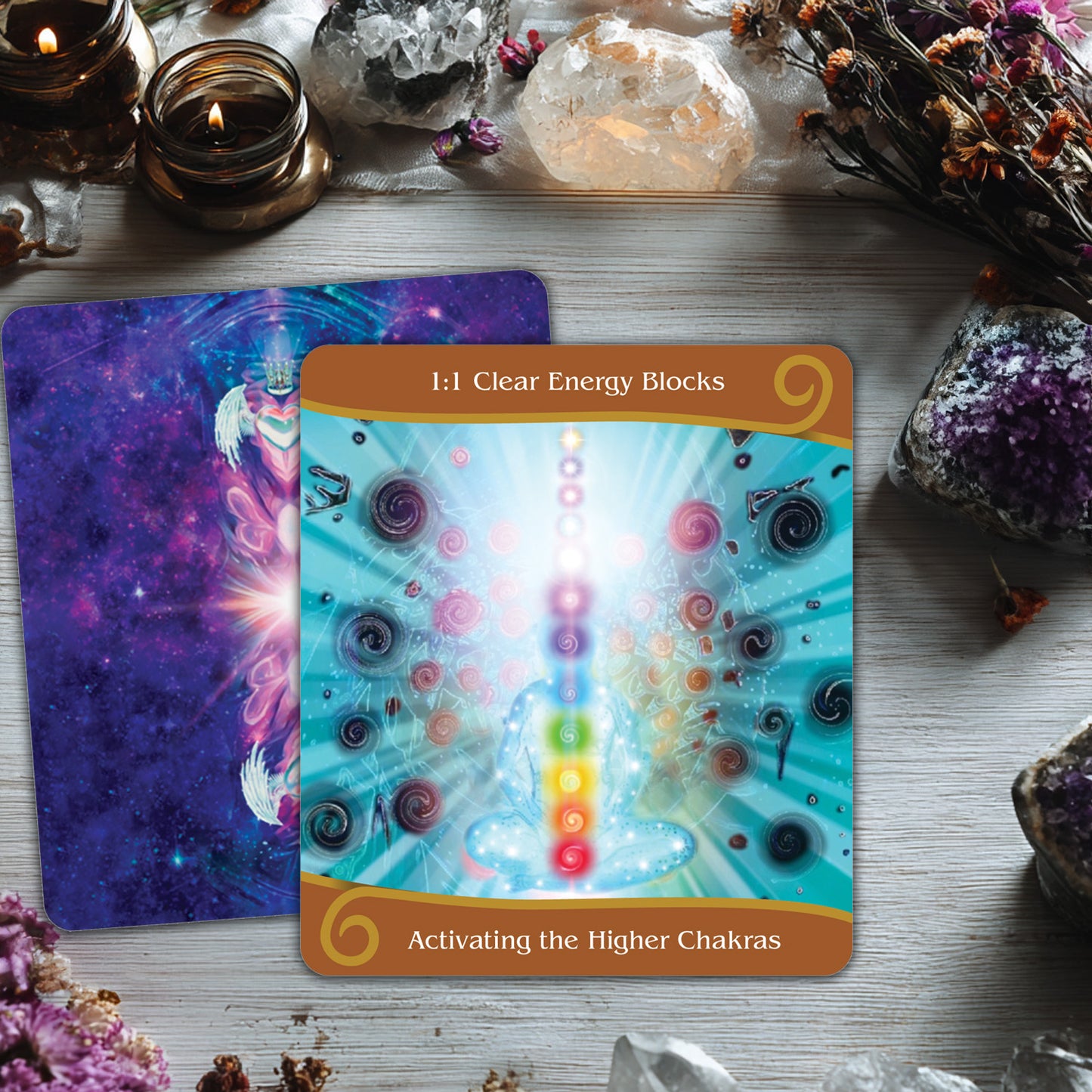 Twin Flame Ascension Oracle Deck & Guidebook - designed to support spiritual awakening, soul connection, and personal transformation
