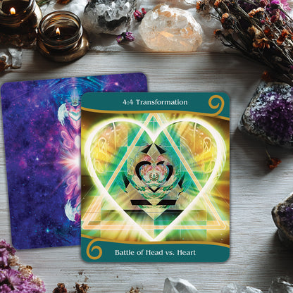 Twin Flame Ascension Oracle Deck & Guidebook - designed to support spiritual awakening, soul connection, and personal transformation