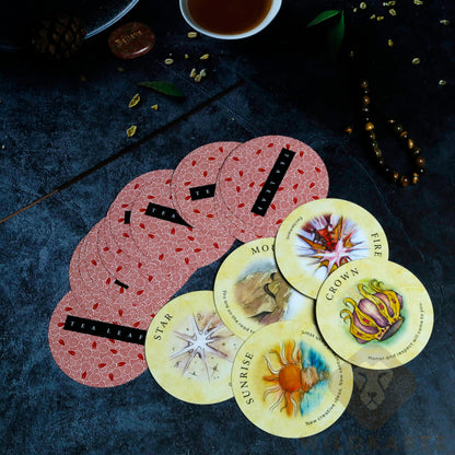 Tea Leaf Fortune Cards – 200-Card Divination Deck & Illustrated Guidebook