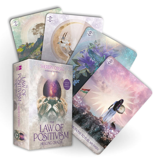 The Law of Positivism Healing Oracle: 50 Oracle Card Deck & Guidebook