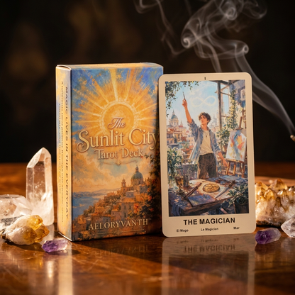 The Sunlit City Tarot – 78 Card Deck & Guidebook