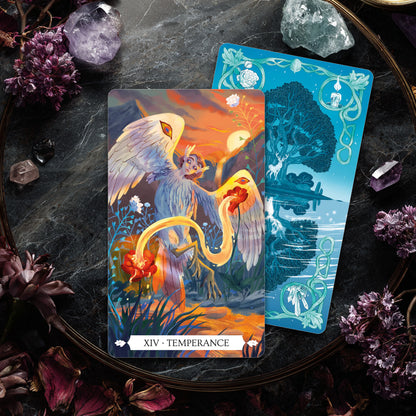 Under The Oak Tarot – 78 Gilded Card Deck & Guidebook