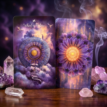 The Violet Veil Tarot – 78 Card Deck & Guidebook