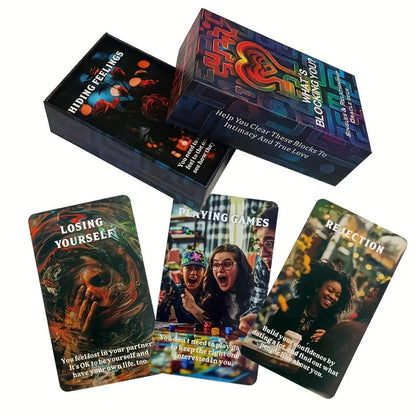 What's Blocking You Oracle: 80 Oracle Card Deck, Singles & Relationships, Help you clear these blocks to intimacy and true love