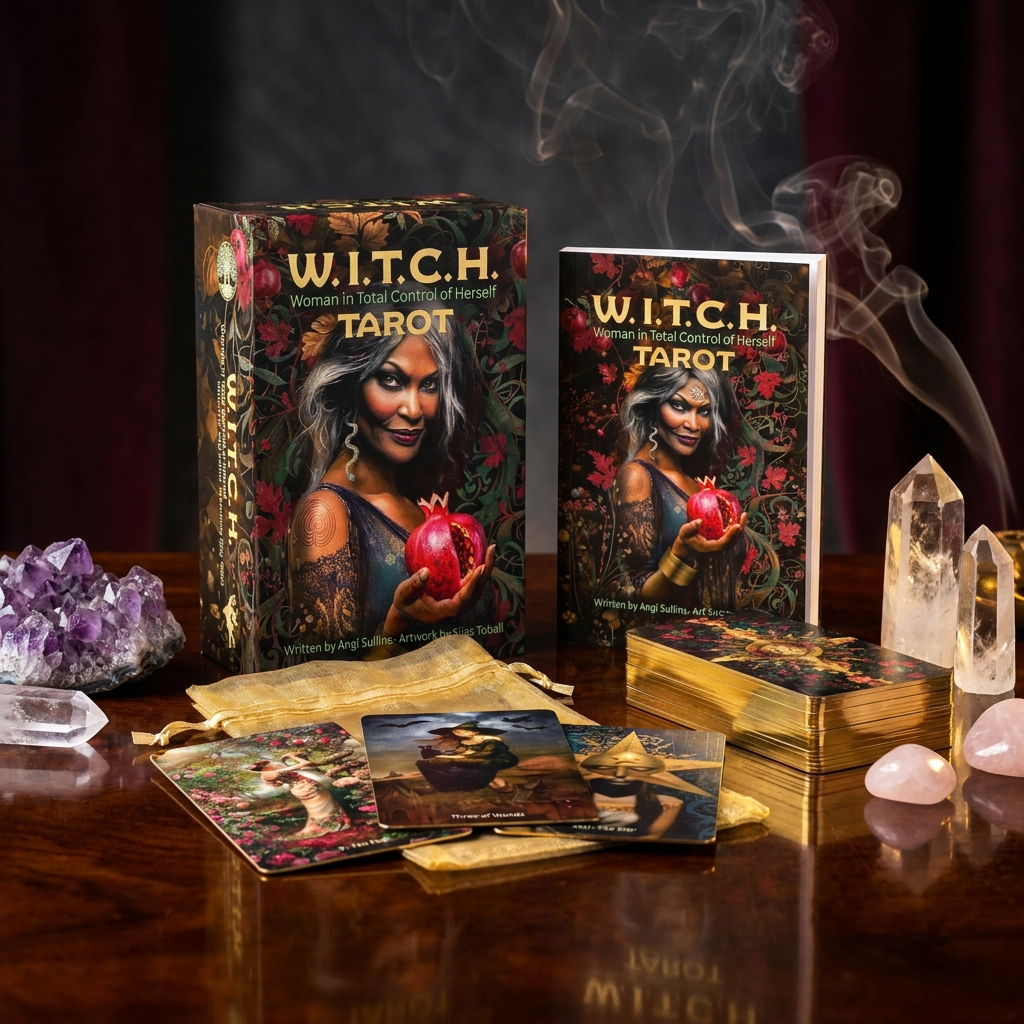 W.I.T.C.H. Tarot - Gold Gilt-Edged Card Deck & Guidebook