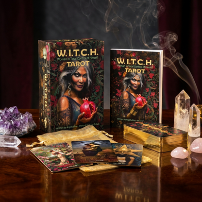 W.I.T.C.H. Tarot - Gold Gilt-Edged Card Deck & Guidebook
