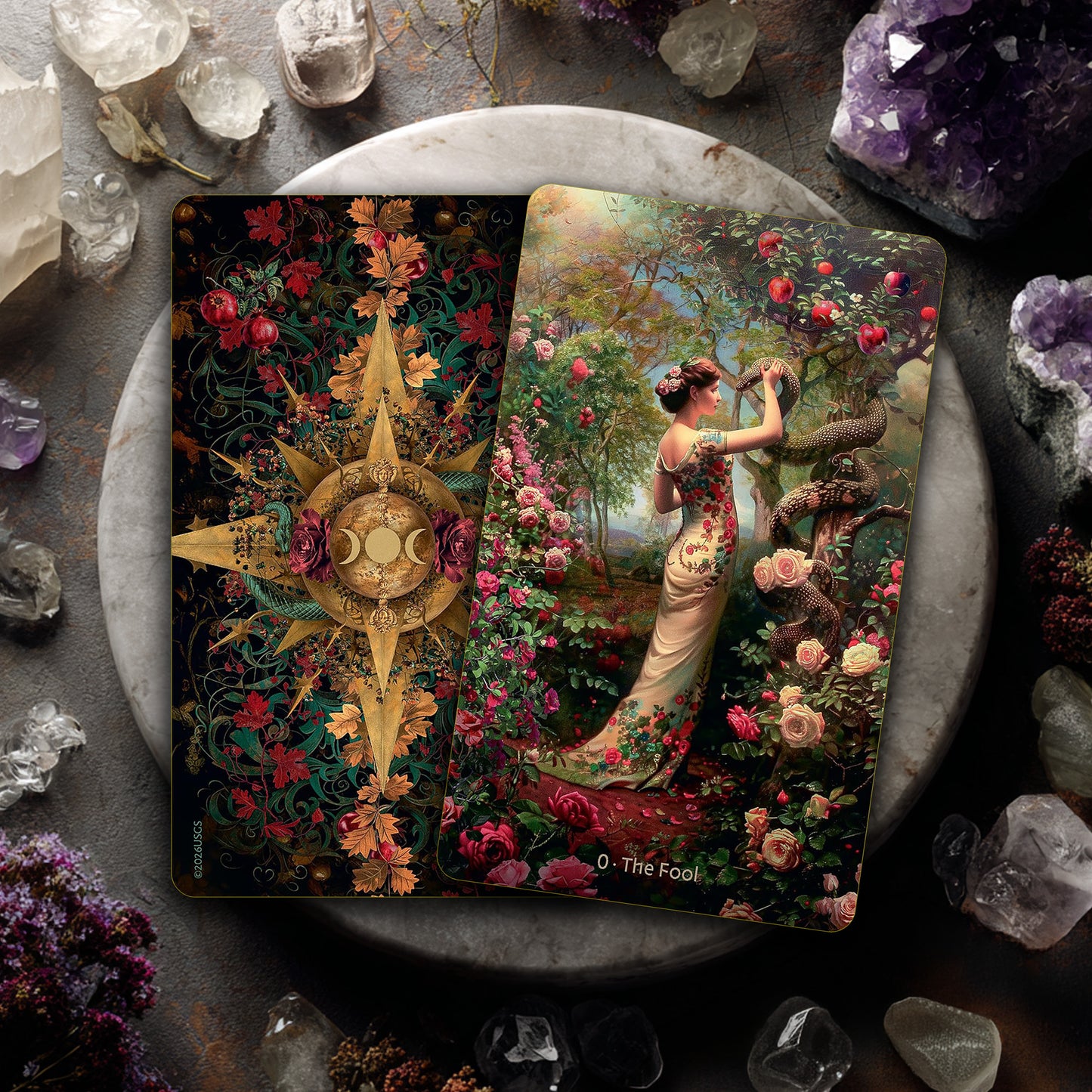 W.I.T.C.H. Tarot - Gold Gilt-Edged Card Deck & Guidebook