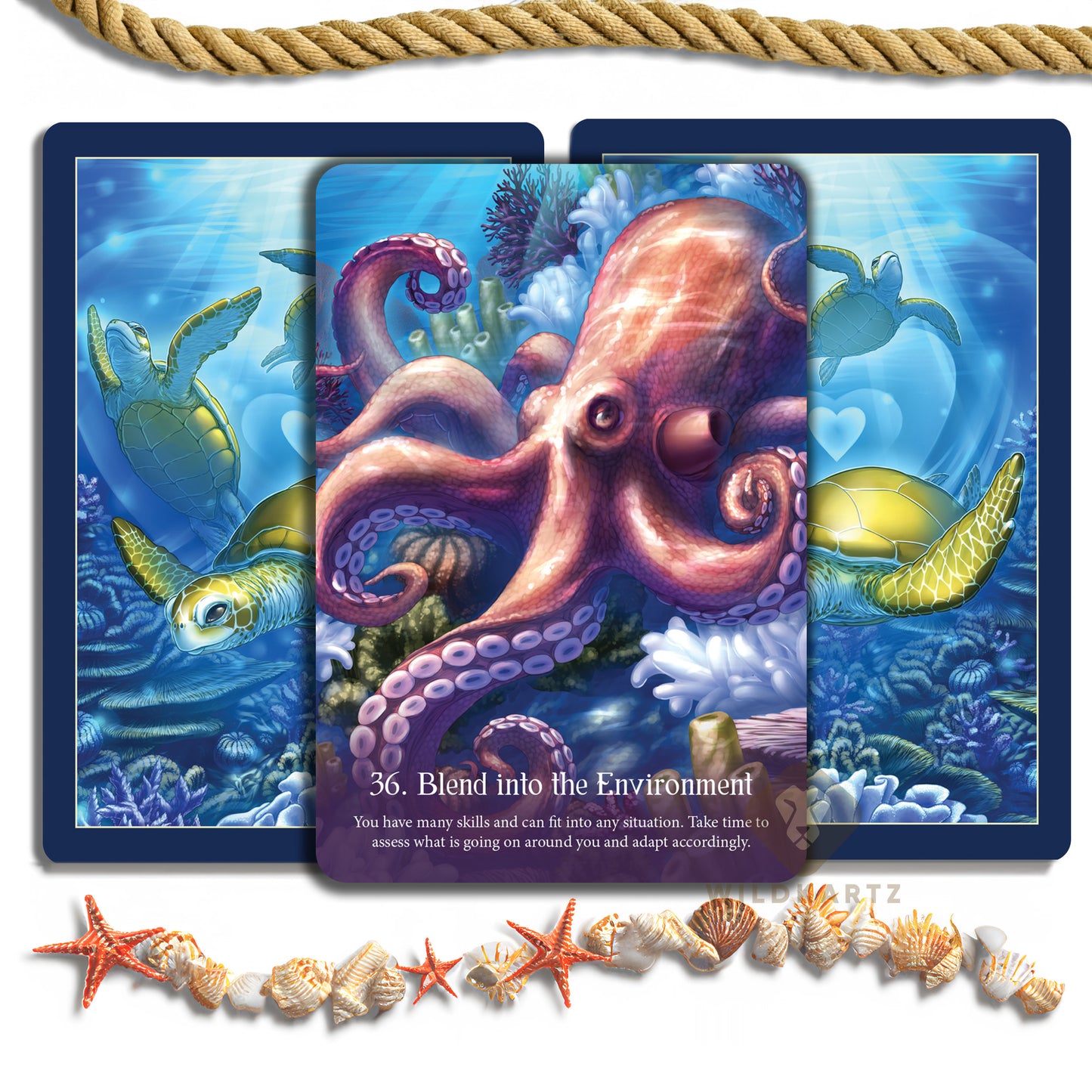 Whispers of the Ocean Oracle Deck: 50 Oracle Cards & Guidebook