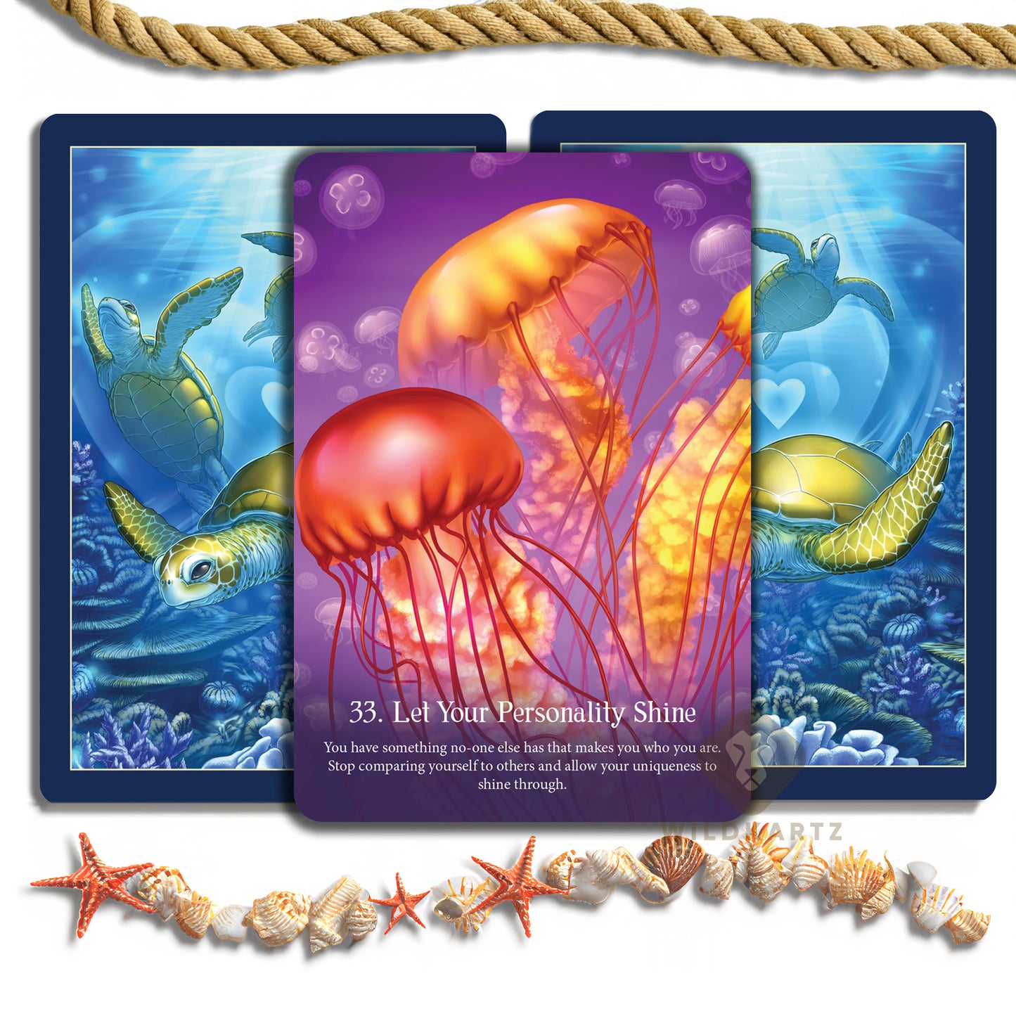 Whispers of the Ocean Oracle Deck: 50 Oracle Cards & Guidebook