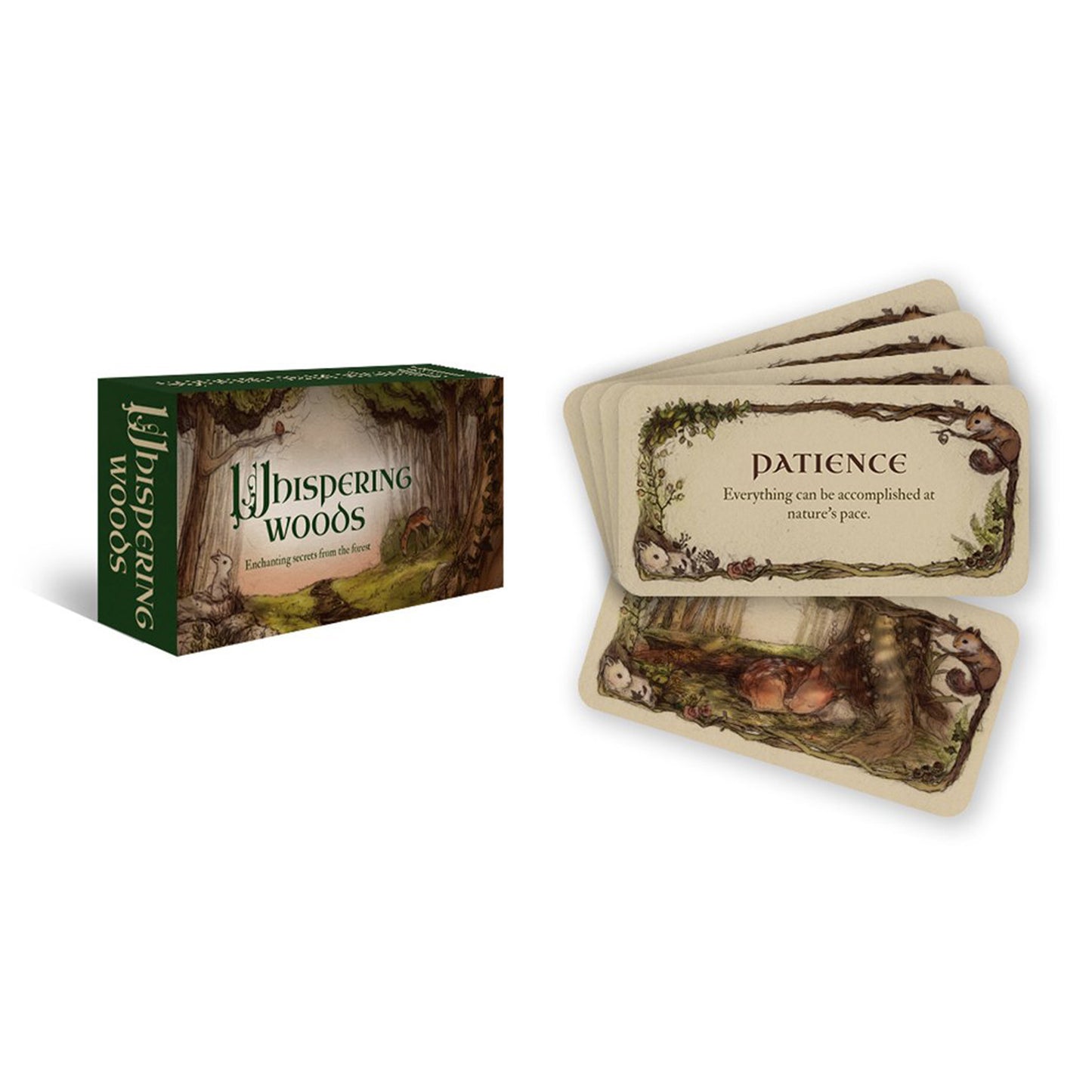 Whispering Woods Inspiration Cards: 40 mini oracle cards