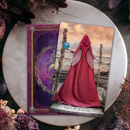 When Women Had Wings Tarot Deck – 78 Cards with Purple Gilded Edges