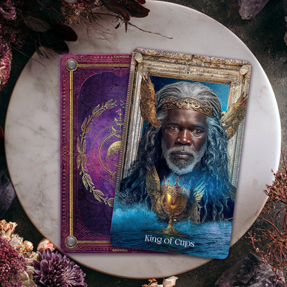 When Women Had Wings Tarot Deck – 78 Cards with Purple Gilded Edges