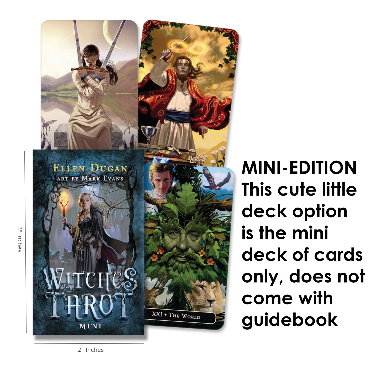 Witches Tarot: (Mini Edition) 78 Miniature Tarot Cards by Ellen Dugan