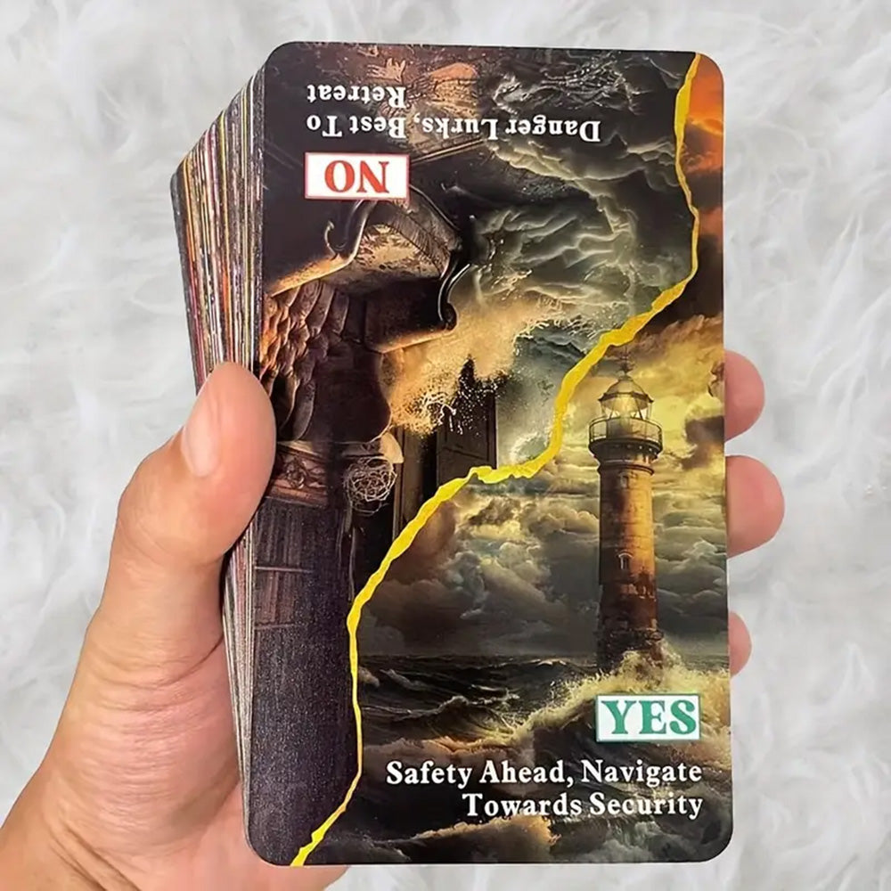 Yes or No oracle Cards: 56 Oracle Card Deck with Keywords