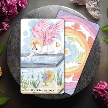 Caticorn Tarot: 78 Tarot Cards & Guidebook Set