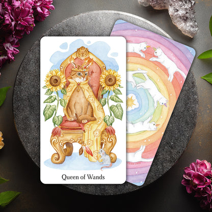 Caticorn Tarot: 78 Tarot Cards & Guidebook Set