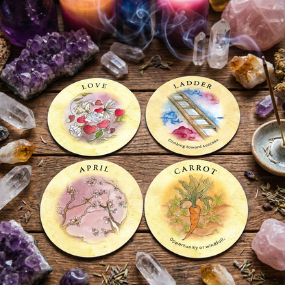 Tea Leaf Fortune Cards – 200-Card Divination Deck & Illustrated Guidebook