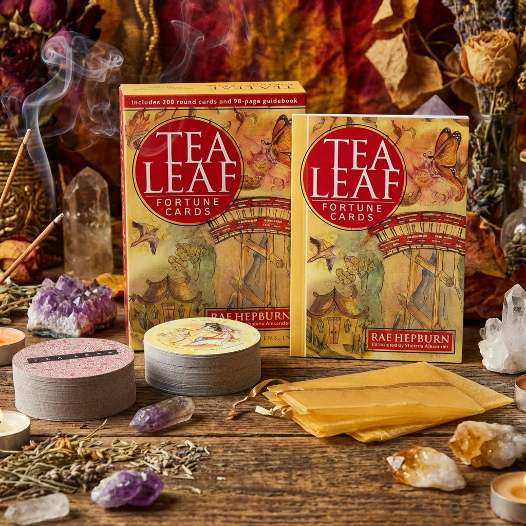 Tea Leaf Fortune Cards – 200-Card Divination Deck & Illustrated Guidebook