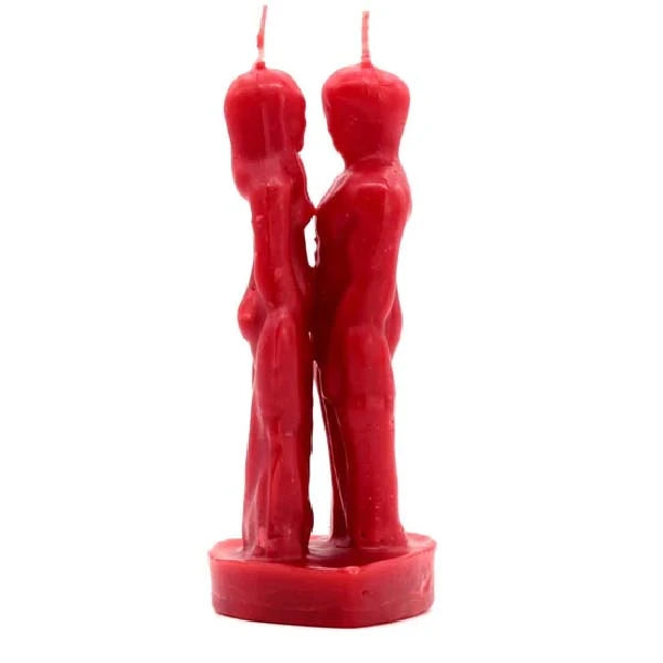 Union Male & Female Face To Face Ritual Candle - Veladora Union Hombre y Mujer