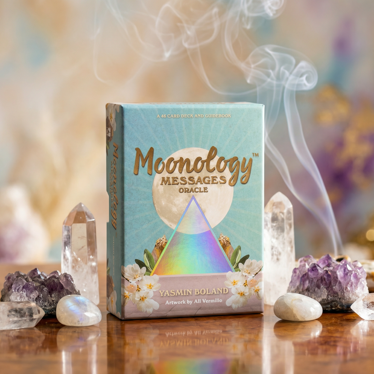 Moonology Messages Oracle - 48 Card Deck & Guidebook | Moon Energy, Manifestation & Spiritual Guidance