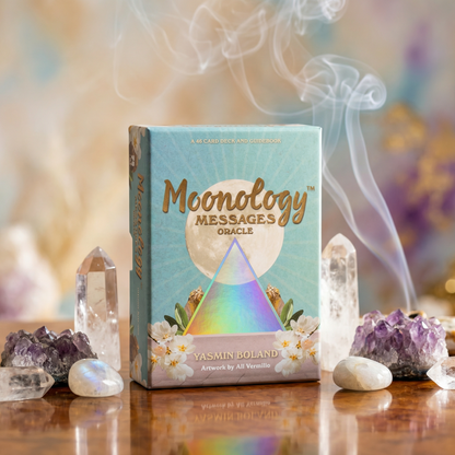 Moonology Messages Oracle - 48 Card Deck & Guidebook | Moon Energy, Manifestation & Spiritual Guidance