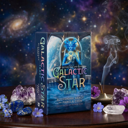 Galactic Star Tarot Deck - Modern 78-Card Tarot Deck Designed for Starseeds, Cosmic Seekers, and Intuitive Readers