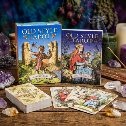 Old Style Tarot Deck & Book Set: Vintage Charm, Traditional Symbolism