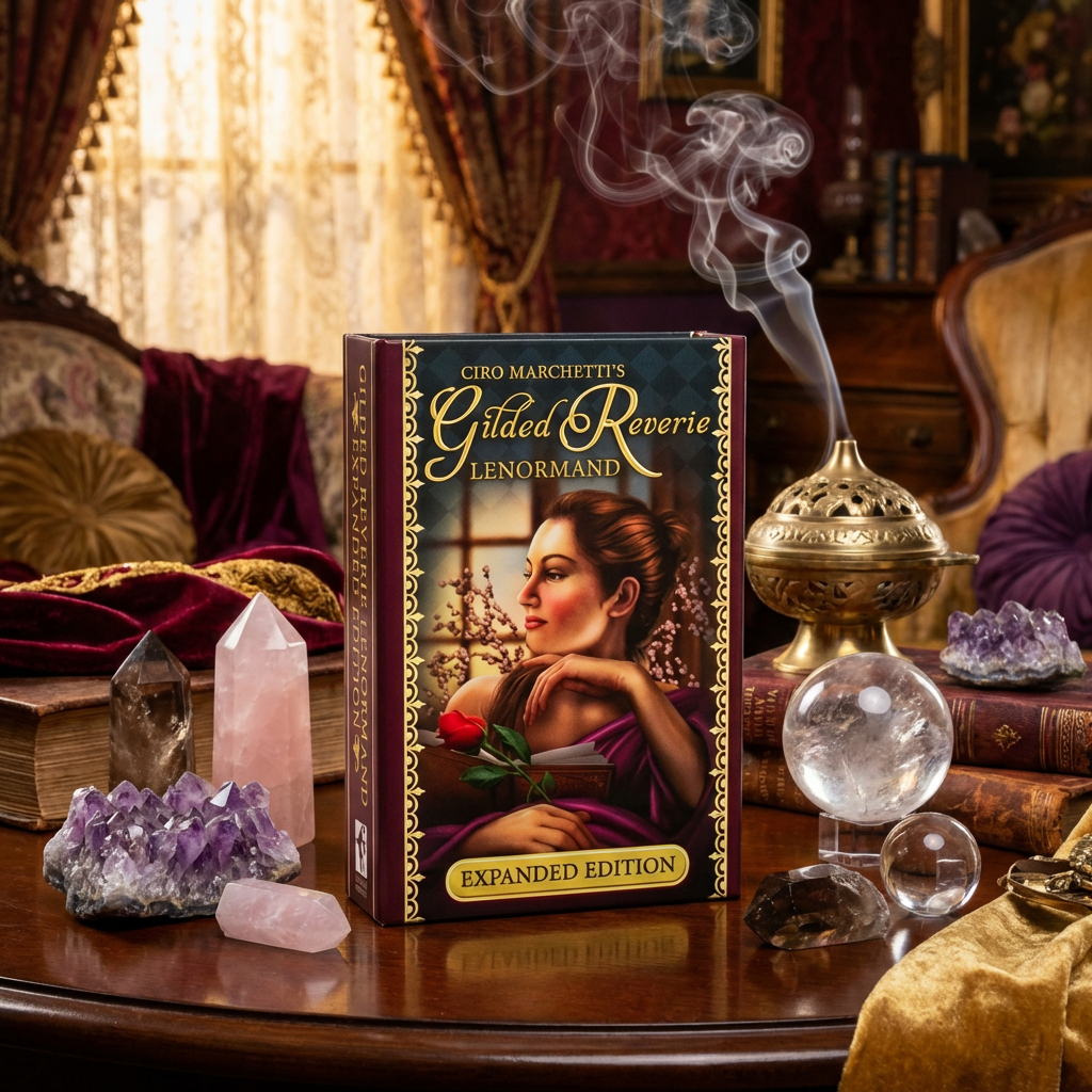 Gilded Reverie Lenormand Expanded Edition: 47 Gilded Cards & Guidebook