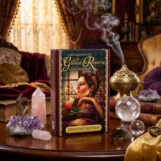 Gilded Reverie Lenormand Expanded Edition: 47 Gilded Cards & Guidebook
