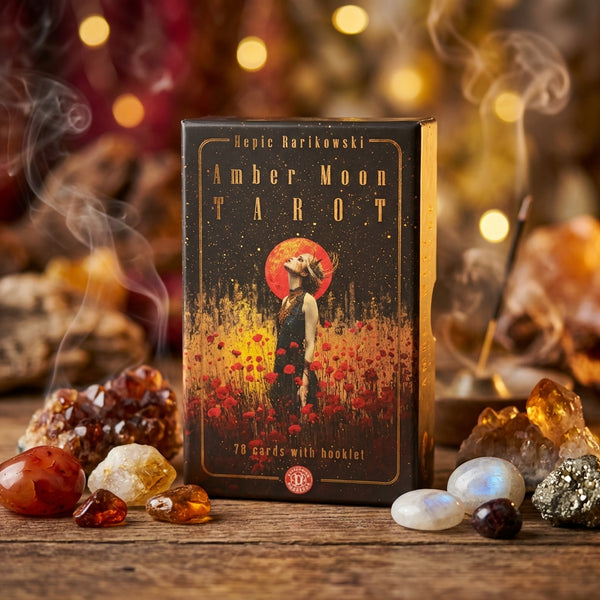 Amber Moon Tarot- 78 Gilded Card Deck with guide booklet