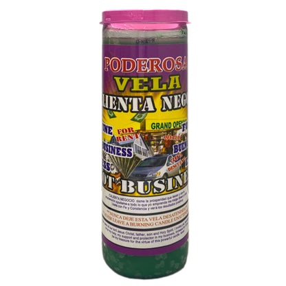 7 Day Candle Better Business Success Prepared and Scented - Calienta Negocios Veladora Preparada